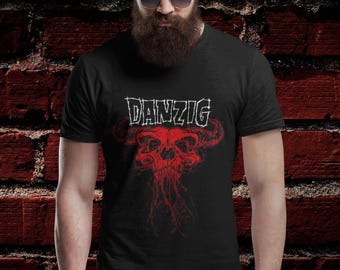 Maglietta Danzig, maglietta unisex in stile heavy metal, anni '90