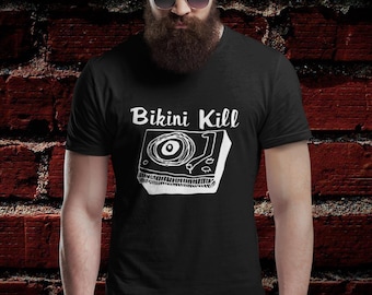 T-shirt Bikini Kill - Maglietta Punk Music - Maglietta The Singles Album - Rebel Girl - Merchandising Bikini Kill - Unisex