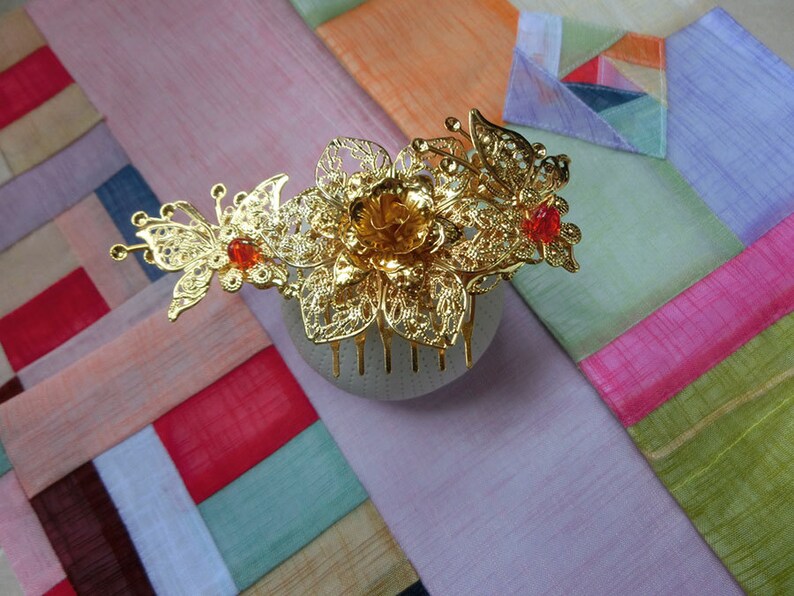 Hanbok Hair Pin Korean Traditional Accessorie for Hanbok _gold Etsy