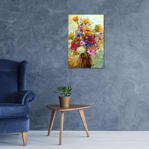 Oil Painting, Colorful Canvas Brings the Beauty and Warmth of a Lush ...