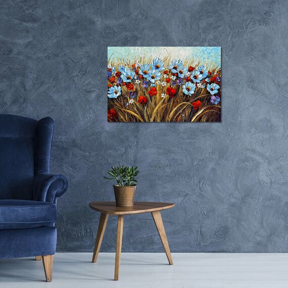 Pintura al óleo con flores irrumpe en el lienzo espátula - Etsy España Pintura al óleo con flores irrumpe en el lienzo espátula - Etsy España