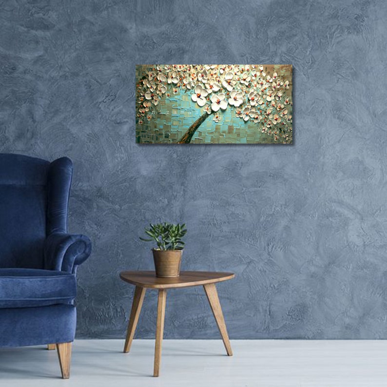 Art on canvas featuring a dreamy view of a tree, just as the sun breaks out of the cloudy sky by Nizamas ready to hang image 8