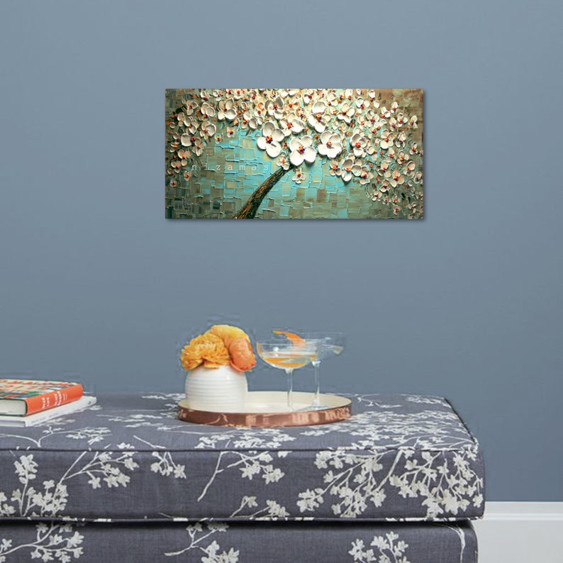Art on canvas featuring a dreamy view of a tree, just as the sun breaks out of the cloudy sky by Nizamas ready to hang image 7