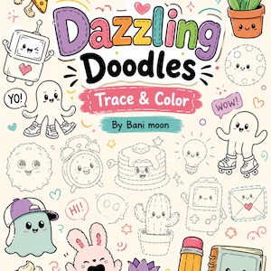 Dazzling Doodles Tracing Book | 40 Hand-Drawn Designs (Digital Download)