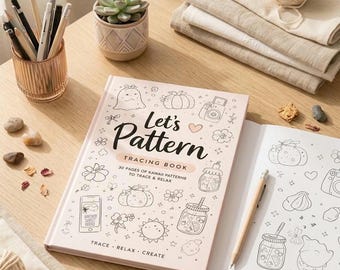 Kawaii Doodles Tracing Book | 30 Pages (Digital Download)