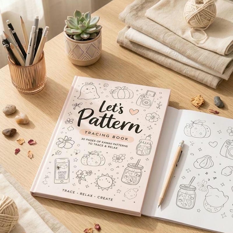 Tracing Patterns Book Doodle Pattern Tracing - Etsy