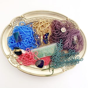 Seed bead Destash Jewelry lot | crafting supplies | diy projects | replacement jewelry parts beads + more| up cycle jewelry repurpose lot 8