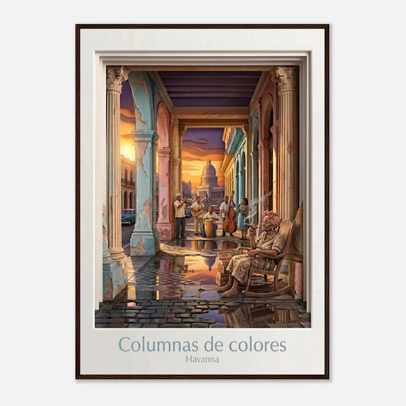HAVANNA - Columnas de colores, gerahmt