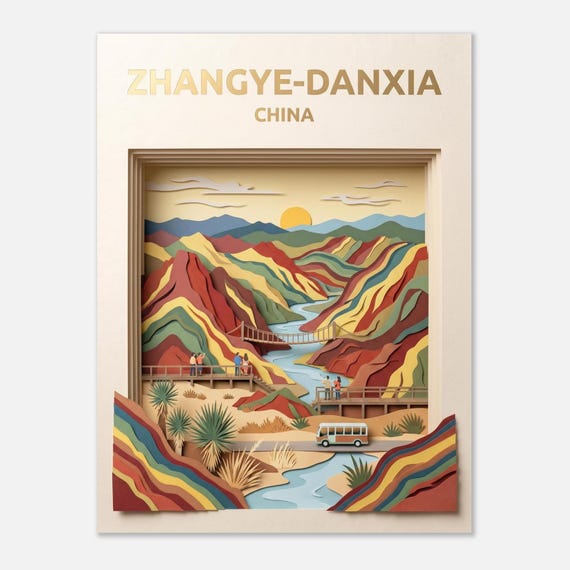 ZHANGYE-DANXIA – China | Travel poster