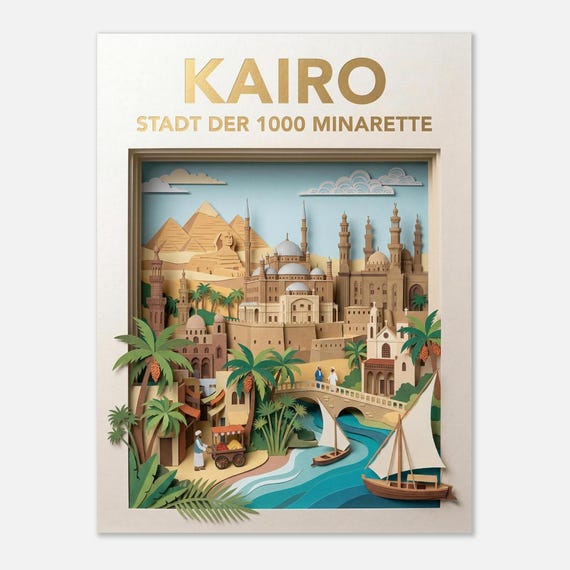 CAIRO – City of 1000 Minarets | Travel Poster