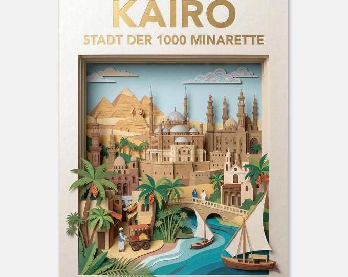 CAIRO – City of 1000 Minarets | Travel Poster