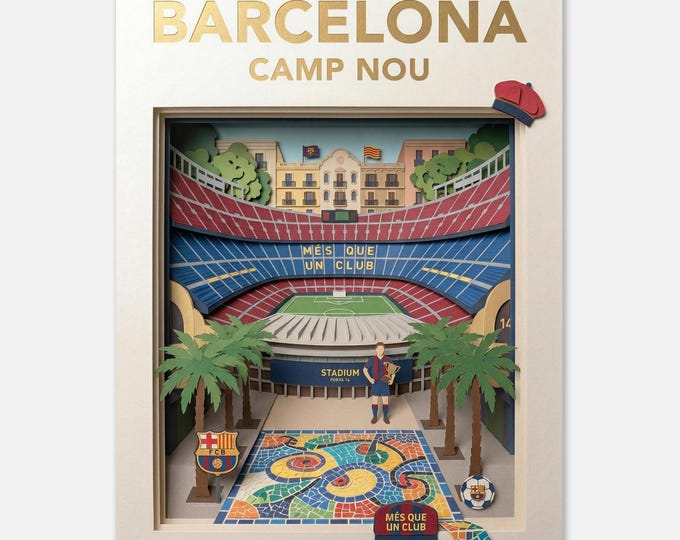 BARCELONA – Camp Nou | Travel poster