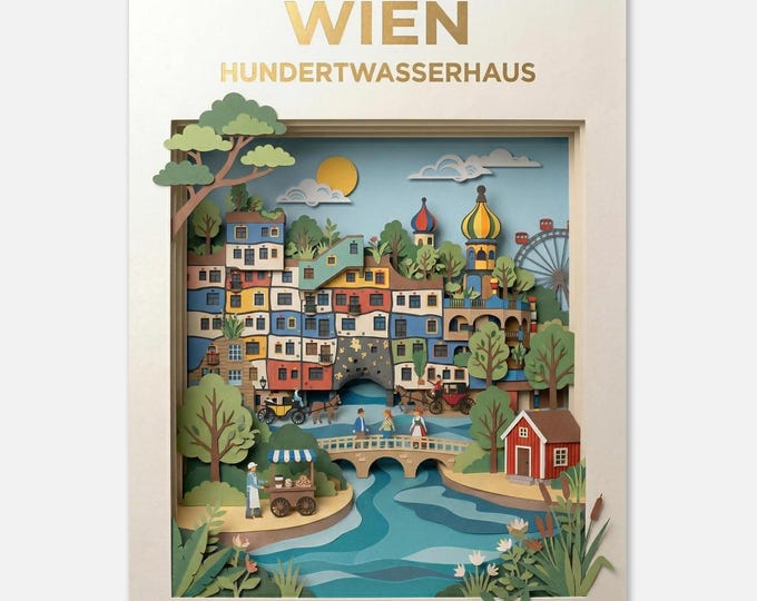 VIENNA – Hundertwasser House | Travel poster