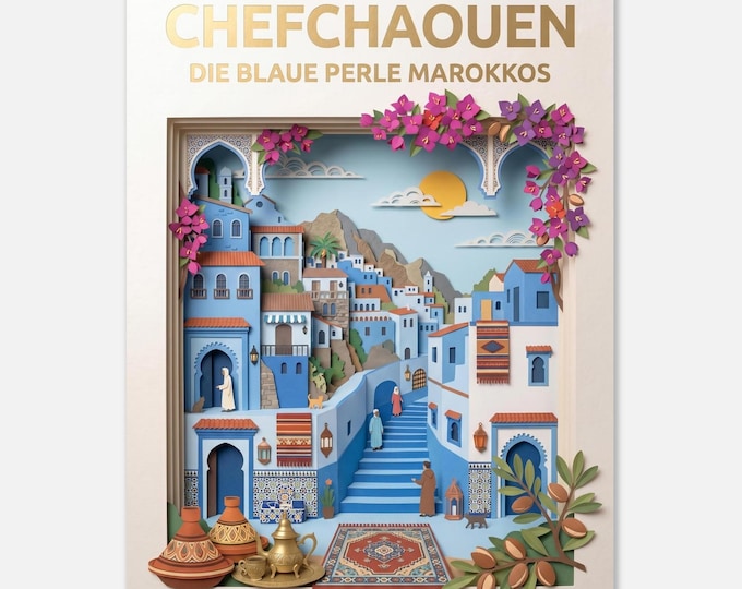 CHEFCHAOUEN – The Blue Pearl of Morocco | Travel Poster