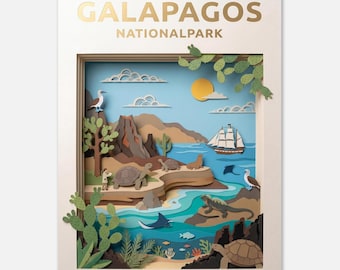 GALAPAGOS – National Park | Travel Poster