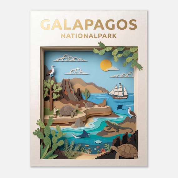 GALAPAGOS – National Park | Travel Poster