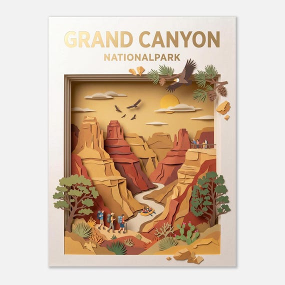 GRAND CANYON – National Park | Travel Poster