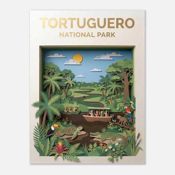 TORTUGUERO – National Park | Travel Poster