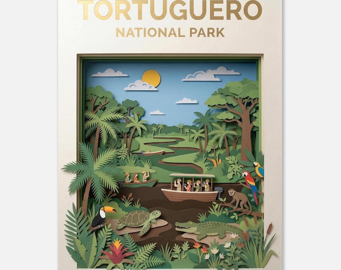 TORTUGUERO – National Park | Travel Poster