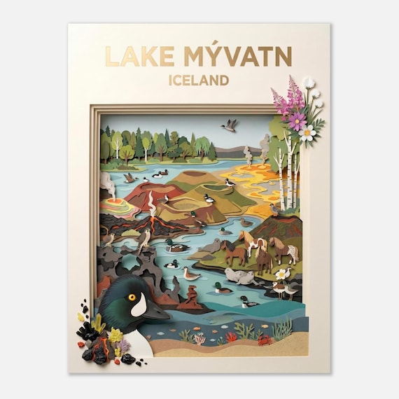 ICELAND – Lake Myvatn | Posters