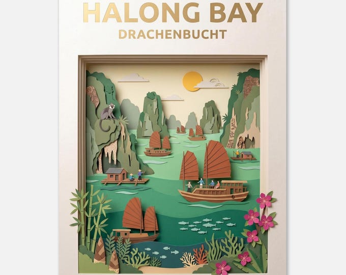 HALONG BAY – Dragon Bay | Travel Poster