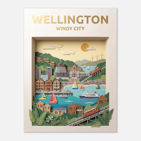 WELLINGTON – Windy City | Travel Poster