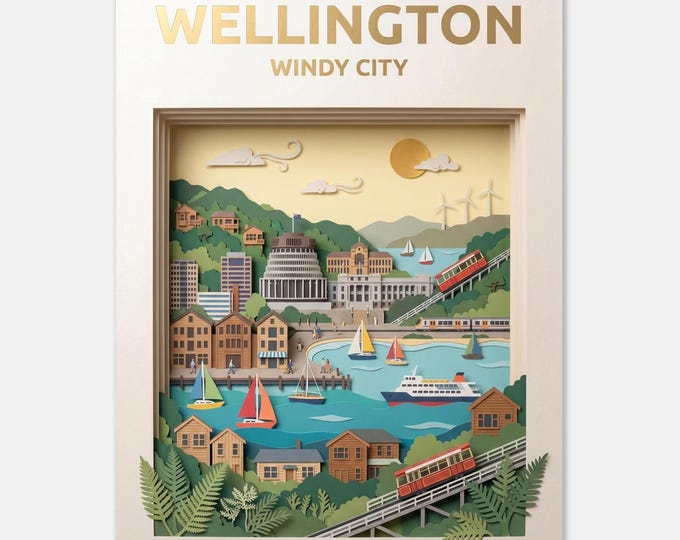 WELLINGTON – Windy City | Travel Poster