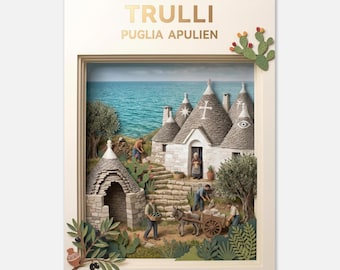 APULIA – Trulli | Poster