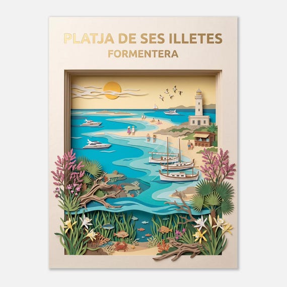 FORMENTERA – Platja de ses illetes | Posters