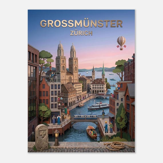 ZURICH – Grossmünster | Poster