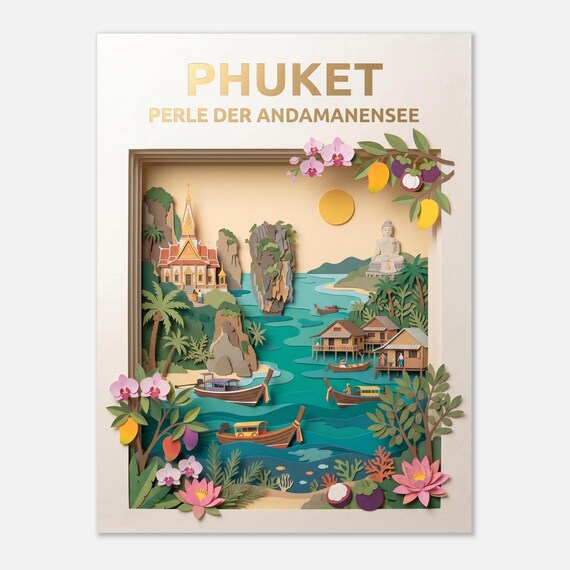 PHUKET – Pearl of the Andaman Sea | Travel Poster