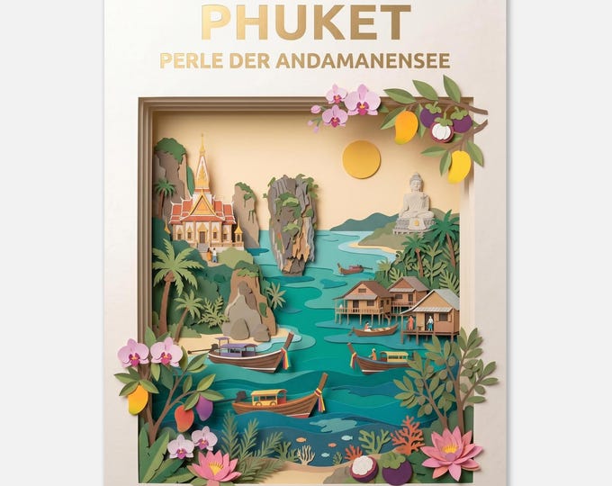 PHUKET – Pearl of the Andaman Sea | Travel Poster