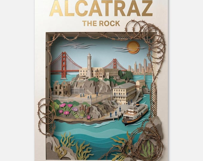 ALCATRAZ – The Rock | Travel Poster
