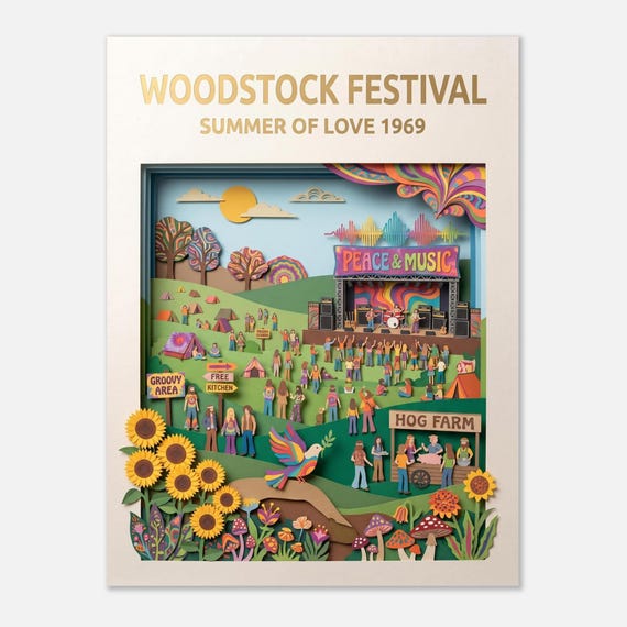 WOODSTOCK FESTIVAL – Summer of Love 1969 | Travel Poster