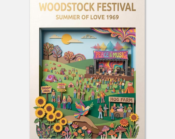 WOODSTOCK FESTIVAL – Summer of Love 1969 | Travel Poster