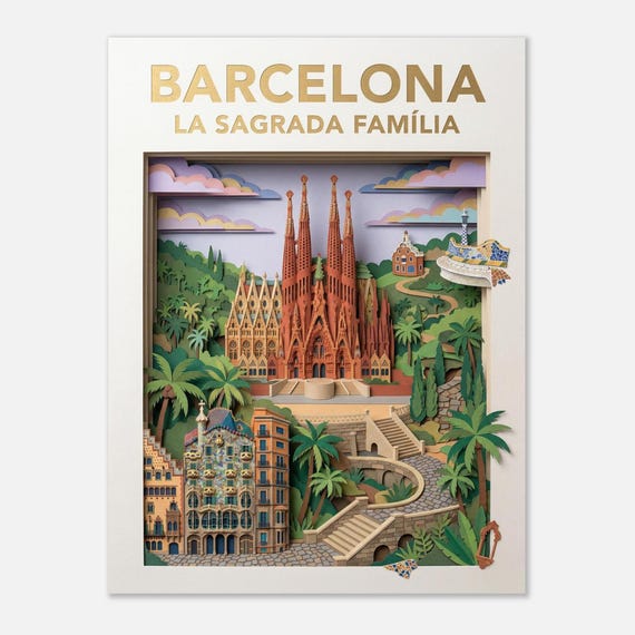 BARCELONA – Sagrada Familia | Travel poster