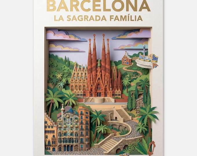 BARCELONA – Sagrada Familia | Travel poster