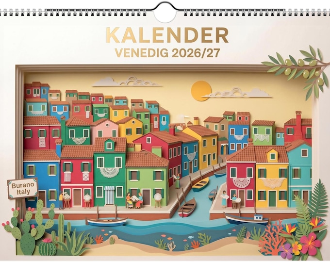 WALL CALENDAR – Venice | June 2026 to May 2027