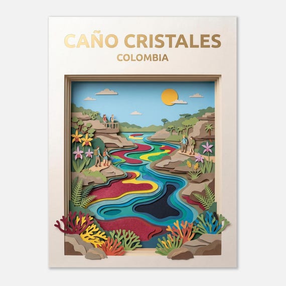 CAÑO CRISTALES – Colombia | Travel poster