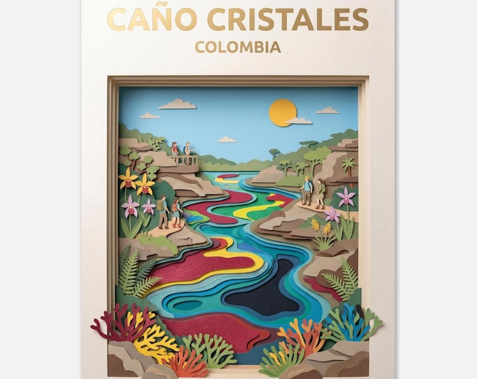 CAÑO CRISTALES – Colombia | Travel poster