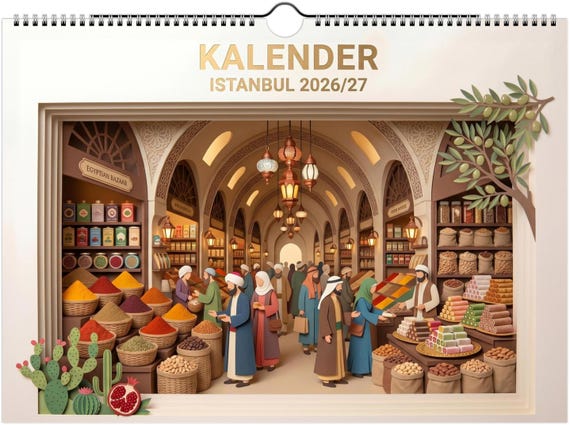 WALL CALENDAR – Istanbul | June 2026 to May 2027