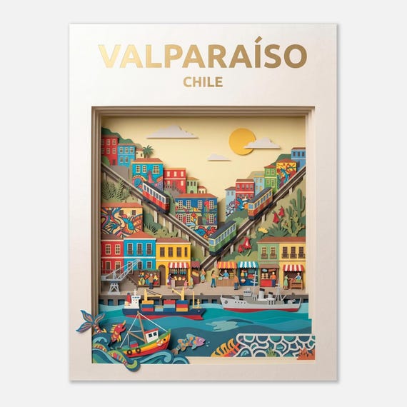 VALPARAÍSO – Chile | Travel poster