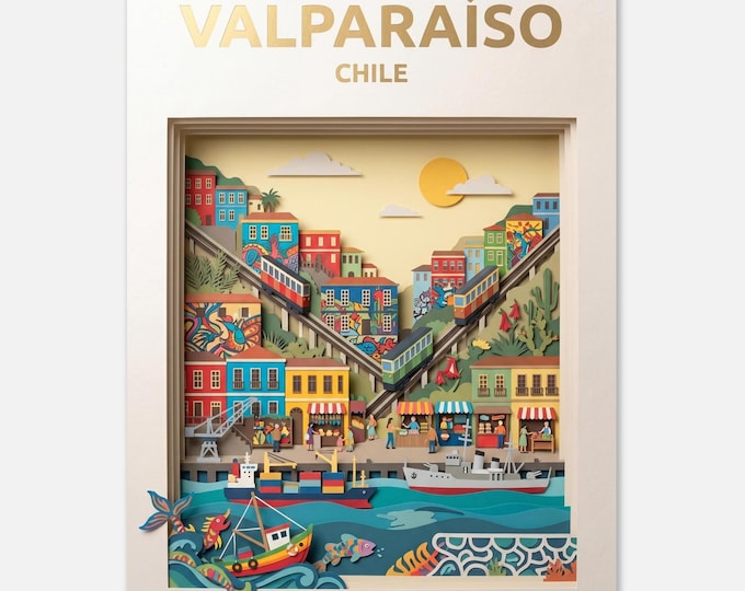 VALPARAÍSO – Chile | Travel poster