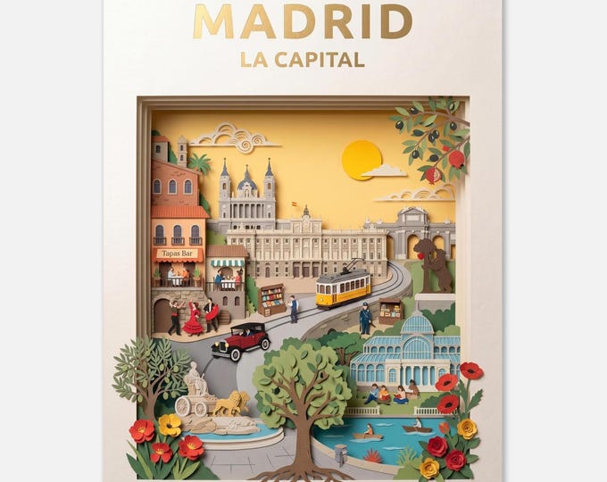 MADRID – Capital of Spain | Travel poster
