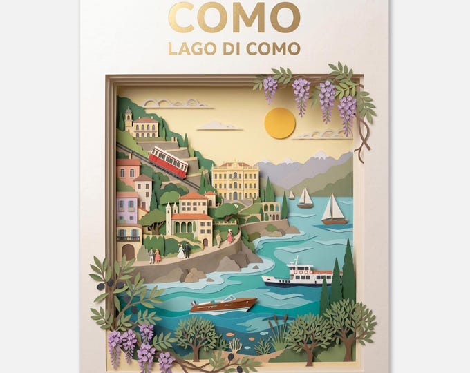 COMO – Lake Como | Travel poster