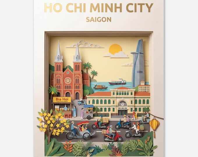 HO CHI MINH City – Saigon | Travel Poster