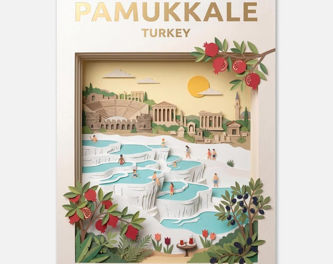 PAMUKKALE – Turkey | Travel Poster