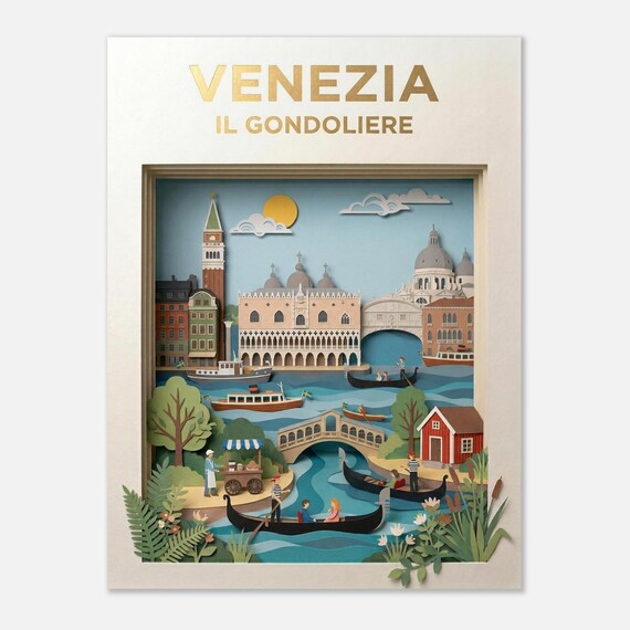 VENEZIA – Il Gondoliere | Travel Poster