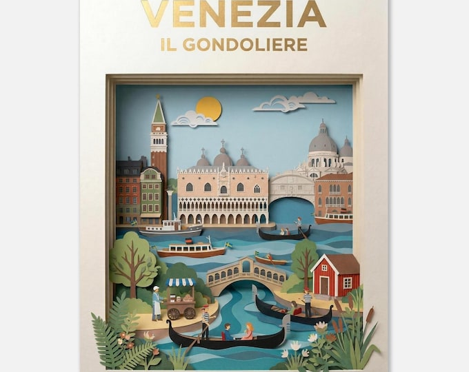 VENEZIA – Il Gondoliere | Travel Poster
