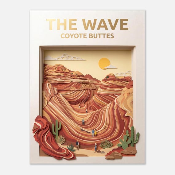 THE WAVE – Coyote Buttes | Travel Poster
